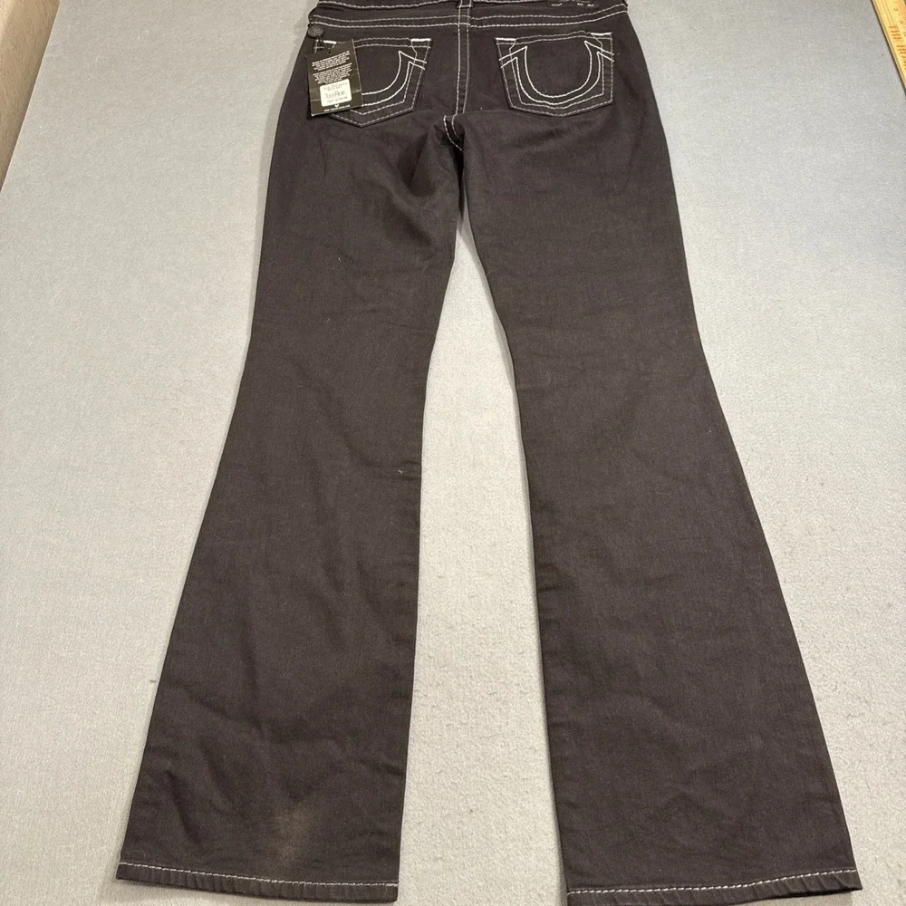 JEANS BOOTCUT True Religion BECCA Women's‎ 33 Mid Rise  NWT BLACK